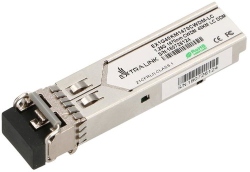 Extralink SFP modul CWDM 1,25 Gbps, 1470 nm, single mode, 40 km - Module - Main image