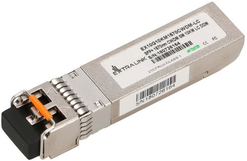 Extralink SFP+ CWDM modul 10 Gbps, 1570 nm, single mode, 10 km - Module - Main image