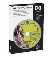 HP samolepící etikety pro potisk CD/DVD, lesklé, 13x18cm, 15ks, včetně aplikátoru - -