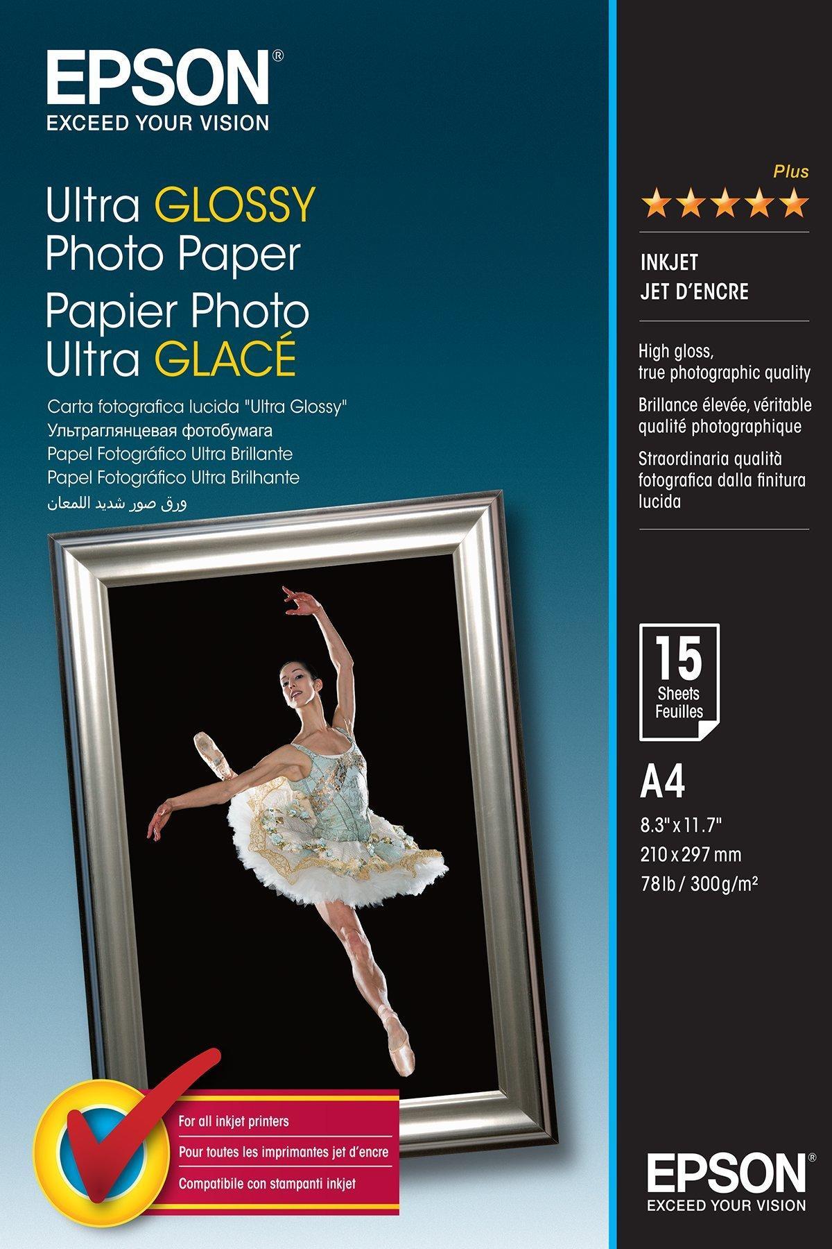 Epson Ultra Glossy Photo Paper - A4 - 15 lap