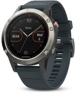 Garmin Fenix 5 Silver, Granite band - Smart Watch