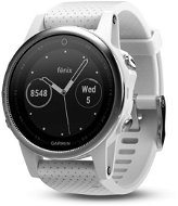 Garmin Fenix 5S Silver Optic White band - Smart hodinky