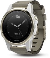 Garmin Fenix ??5S Sapphire, Goldton, Grau Band - Smartwatch