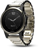 Garmin Fenix 5S Sapphire, goldton, Metallband - Smartwatch