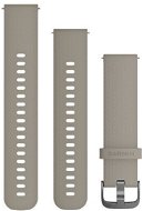 Garmin Quick Release 20 Wildleder Grau (Roségold-Schnalle) - Armband