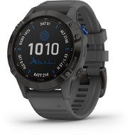 Garmin Fenix 6 Pro Solar, Black, Slate Grey Band - Smart Watch