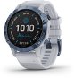 Garmin Fenix 6 Pro Solar, Mineral Blue, Whitestone Band - Smart Watch