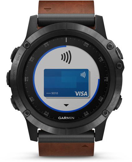 Garmin fenix 5 shop plus sapphire black leather