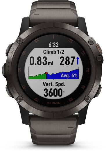 Garmin fenix 5x plus clearance carbon gray dlc titanium