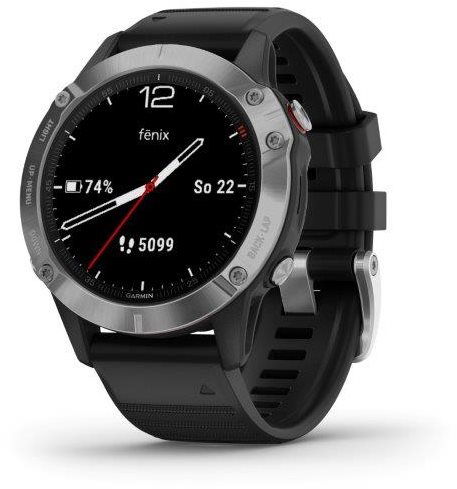 Garmin Fenix 6 Glass, Silver/Black Band - Smart Watch | alza.sk