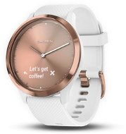 Garmin vívomove HR Sport Rose Gold White (veľkosť S/M) - Smart hodinky