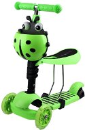 ENERO 2in1 BERUŠKA with LED wheels, green - Children's Scooter