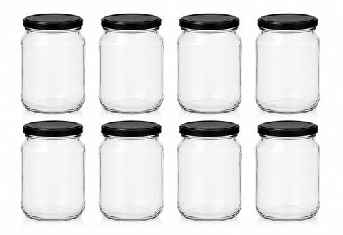 DuraHome Preserving Jar 720ml with Lid 82, 8pcs - Canning Jar - Main image