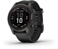 Garmin Fenix 7S Pro Sapphire Solar, Carbon Gray Titanium/Black Band - Smart hodinky