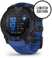 Garmin Instinct 3 45mm AMOLED Black/Bolt Blue band - Smart Watch
