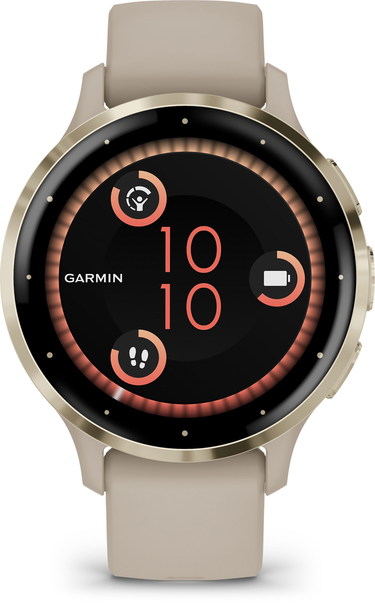時計 GARMIN Venu 3S French Gray/Cream Gold Amazon.com: Garmin Venu 3S Soft Gold Stainless Steel Bezel