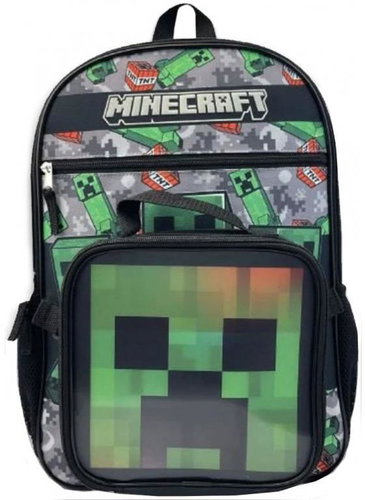 Minecraft: Creeper batoh s boxem na svačinu - School Set - Main image