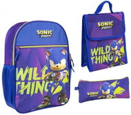 Sonic: Wild Thing Backpack with snack box and pencil case - School Set