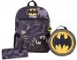 DC Comics Batman: Logo batoh s boxem na svačinu, penálem a přívěskem - Školní set