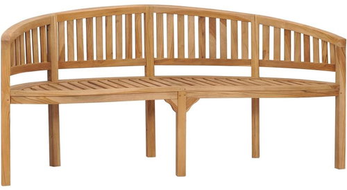 Lavice banana 180 cm masivní teakové dřevo, 310494 - Zahradní lavice - Main image