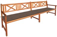 Zahradní lavice s poduškami 240 cm masivní akáciové dřevo, 3063830 - Zahradní lavice