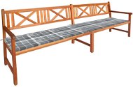 Zahradní lavice s poduškami 240 cm masivní akáciové dřevo, 3063836 - Zahradní lavice