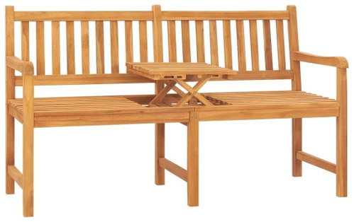 3místná zahradní lavice se stolkem 150 cm masivní teakové dřevo, 316631 - Zahradní lavice - Main image