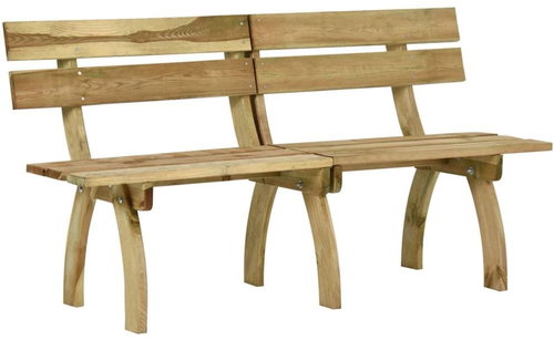 Zahradní lavice 160 cm impregnované borové dřevo, 318401 - Zahradní lavice - Main image