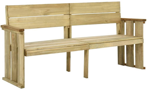 Zahradní lavice 172 cm impregnované borové dřevo, 318408 - Zahradní lavice - Main image