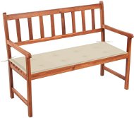 Zahradní lavice s poduškou 120 cm masivní akáciové dřevo, 3063770 - Zahradní lavice