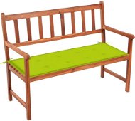 Zahradní lavice s poduškou 120 cm masivní akáciové dřevo, 3063779 - Zahradní lavice