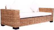 Zahradní trojsedačka přírodní ratan, 276351 - Zahradní pohovka