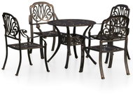5-piece bistro set cast aluminium bronze, 3070601 - Garden Furniture