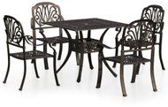 5-piece bistro set cast aluminium bronze, 3070604 - Garden Furniture