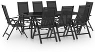 9-piece garden dining set aluminium anthracite, 3070641 - Garden Furniture
