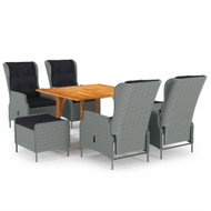7-piece garden dining set light grey, 3071977 - Garden Furniture