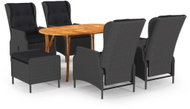7-piece garden dining set dark grey, 3072047 - Garden Furniture