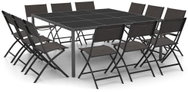 13-piece garden dining set steel, 3073511 - Garden Furniture