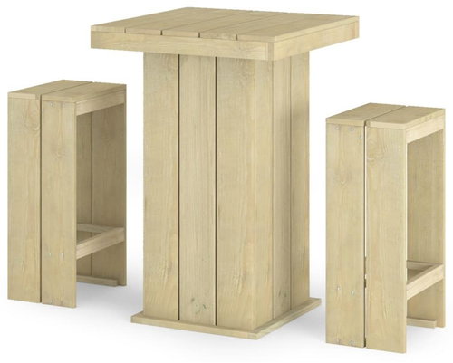 3dílný zahradní barový set impregnovaná borovice, 3096633 - Zahradní nábytek - Main image