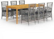 7-piece garden dining set grey, 3067885 - Garden Furniture