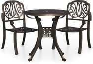 3-piece bistro set cast aluminium bronze, 3070571 - Garden Furniture