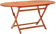 Skládací zahradní stůl 160x85x75 cm masivní eukalyptové dřevo, 312454 - Zahradní stůl
