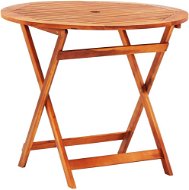 Skládací zahradní stůl O 90 × 75 cm masivní eukalyptové dřevo, 312456 - Zahradní stůl