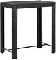 Zahradní barový stůl černý 100 × 60,5 × 110,5 cm polyratan, 45874 - Zahradní stůl