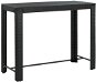 Zahradní barový stůl černý 140,5 × 60,5 × 110,5 cm polyratan, 45877 - Zahradní stůl