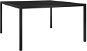 Zahradní stůl 130 × 130 × 72 cm černý ocel a sklo, 313099 - Zahradní stůl