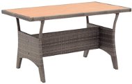 Zahradní stůl šedý 120 × 70 × 66 cm polyratan, 316584 - Zahradní stůl
