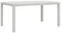 Zahradní stůl 150 × 90 × 75 cm tvrzené sklo a polyratan bílý, 316709 - Zahradní stůl