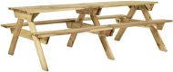 Piknikový stůl a lavice 220 × 122 × 72 cm impregnované borové dřevo, 318399 - Zahradní stůl