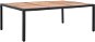 Zahradní stůl černý 200 × 150 × 74 cm polyratan a akáciové dřevo, 46134 - Zahradní stůl
